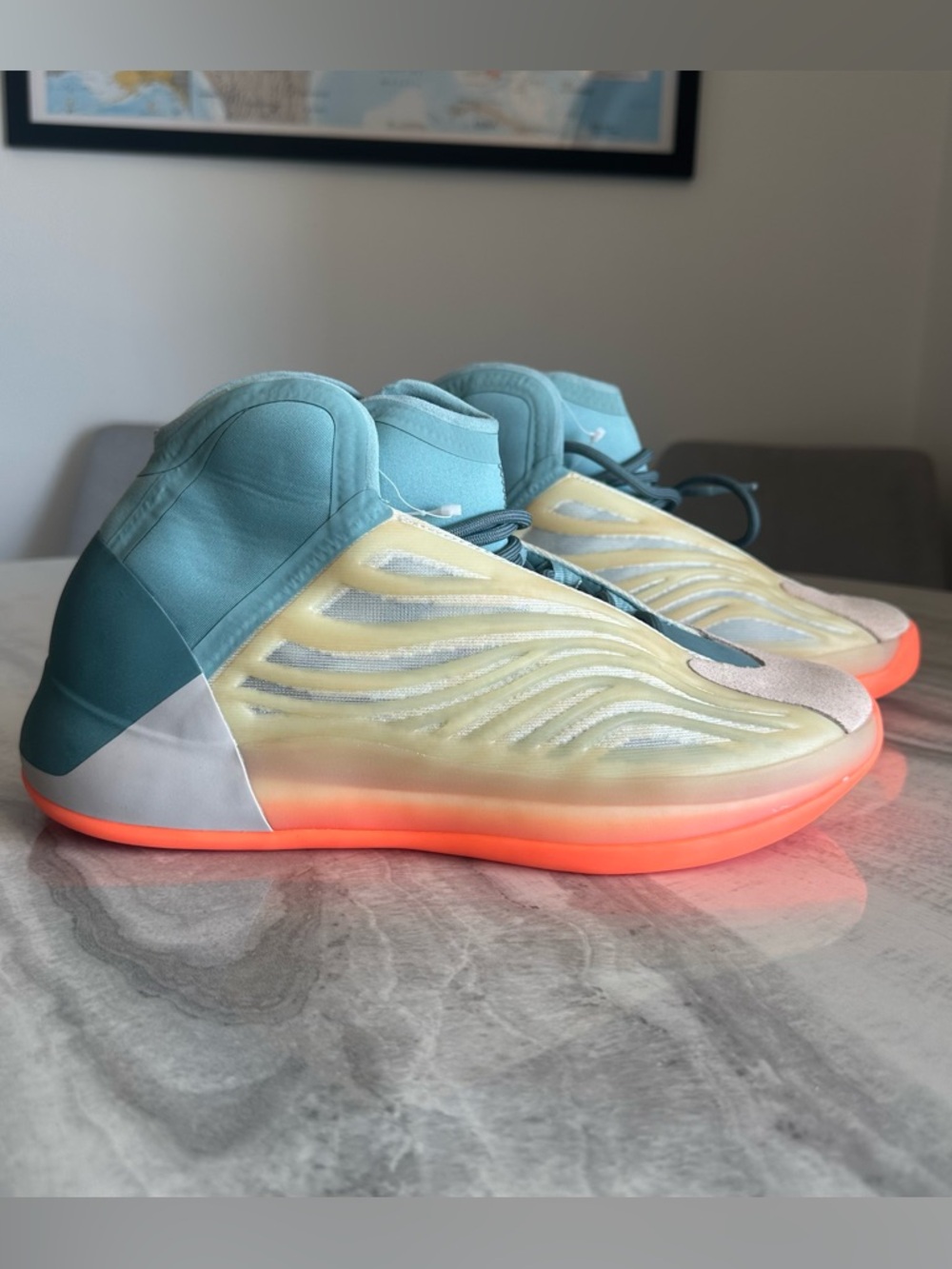 adidas Yeezy Quantum Hi Res Coral Sneakers